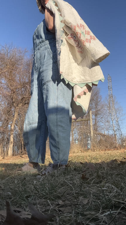 Vintage Quilt Coat - 1940's Nine Patch