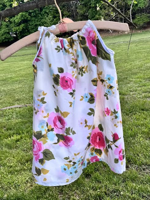 Pillowcase Dress 3 T Pink Roses