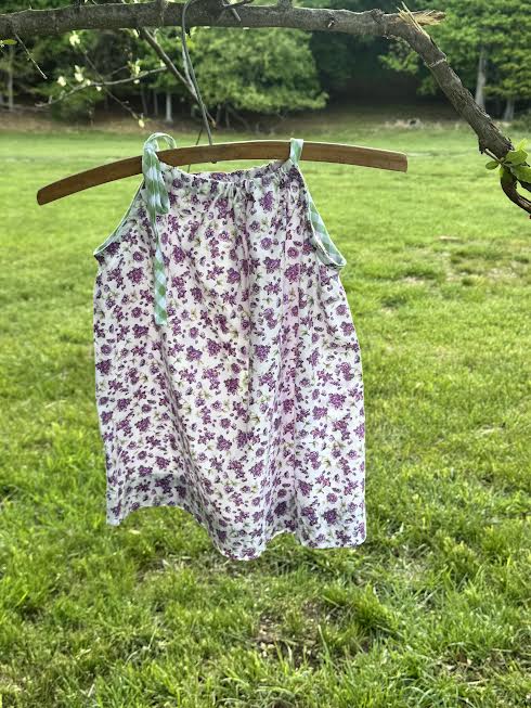 Pillowcase Dress 2 T purple violets
