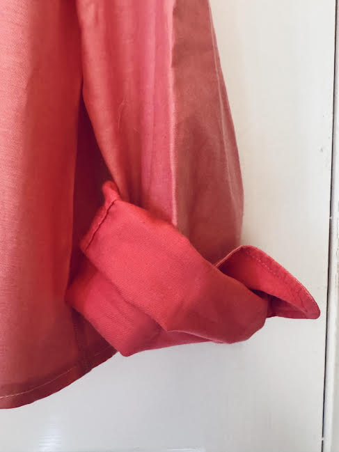 Ruffled-Collar Buttondown Shirt