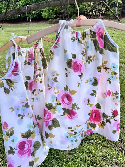 Pillowcase Dress 3 T Pink Roses