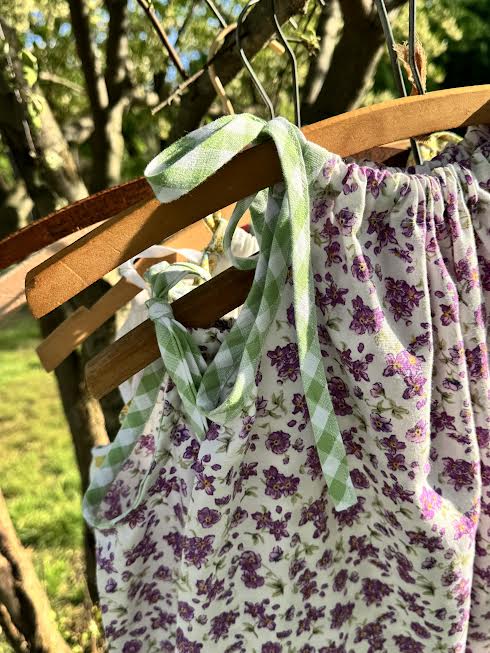 Pillowcase Dress 2 T purple violets
