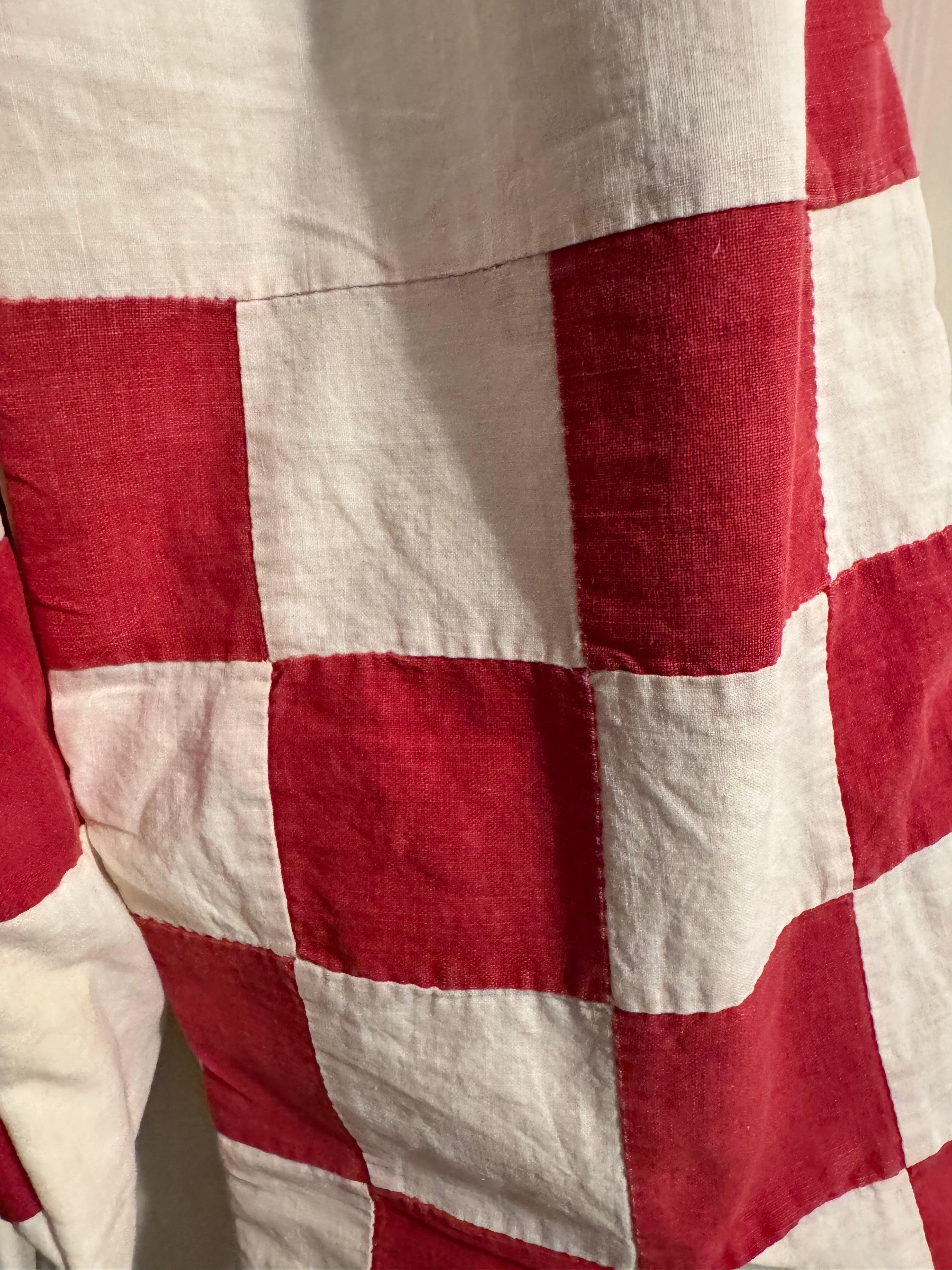 Vintage Quilt Patriotic Door Hanger Bow – America 250th Anniversary