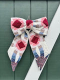 Large Vintage Quilt Door Bow