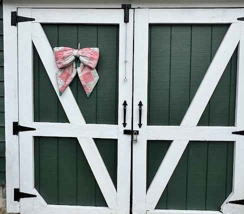 Large Vintage Quilt Door Bow